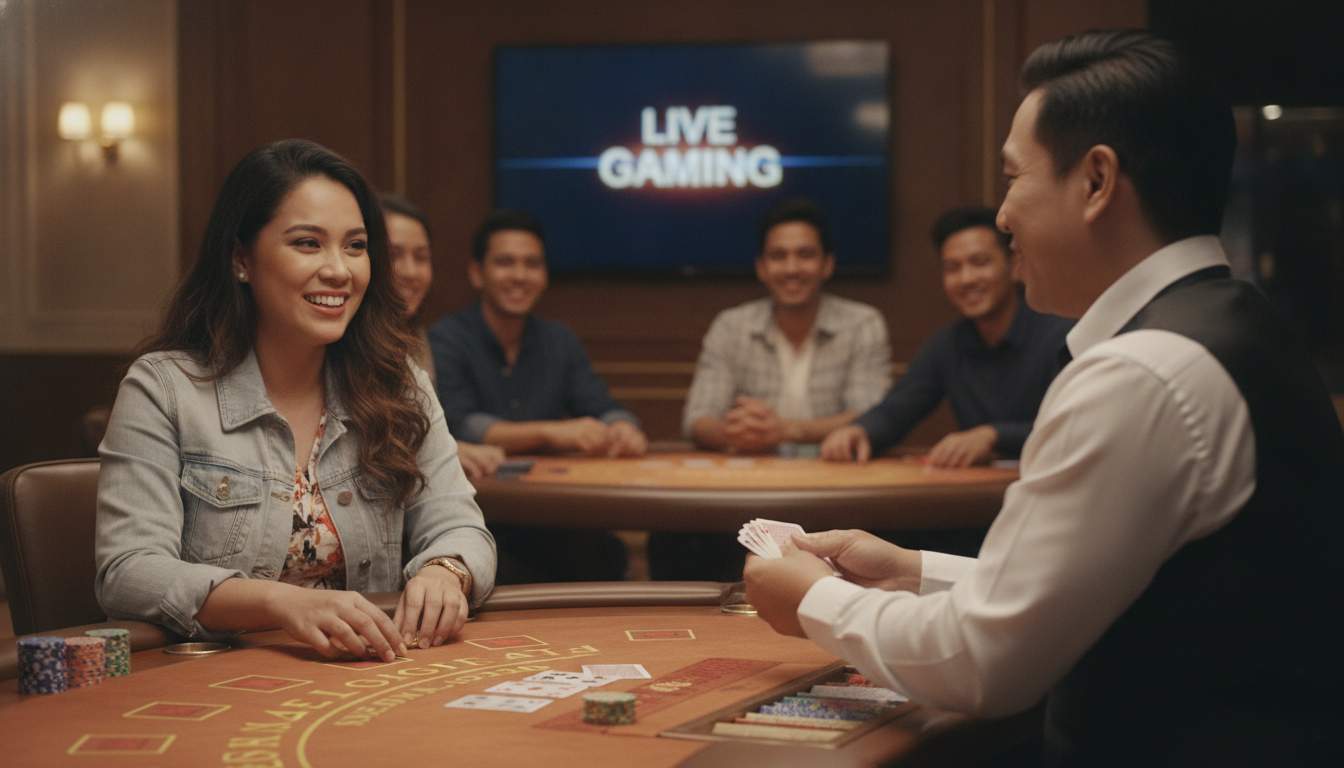 Live casino games with professional dealers